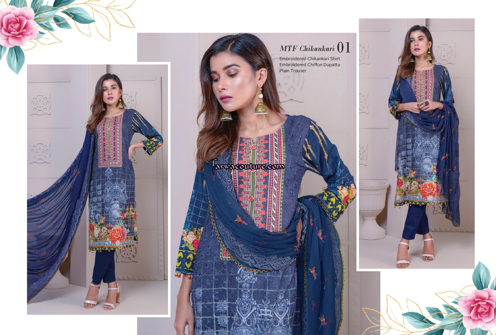 MTF Embroidered Chikankari Collection 2020 | Pakistani Latest Fashion ...